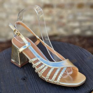 sandales d'été dorée or laon reims soissons paris