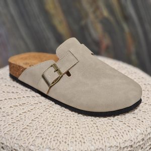 intérieur cuir semelle confortable bride ajustable bout fermé matière aspect daim / nubuck laon reims paris soissons