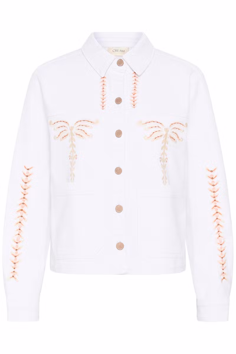 veste femme Cream veste blanche femme veste brodée femme veste style jean femme veste chic femme veste été femme