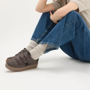 basket Vanessa Wu BK2919, Vanessa Wu Maggie Original, basket compensée femme, sneaker compensée femme, basket scratch femme, basket plateforme femme, basket imprimé guépard, basket léopard gris femme, sneakers tendance femme, chaussures Vanessa Wu, basket mode femme, baskets casual chic