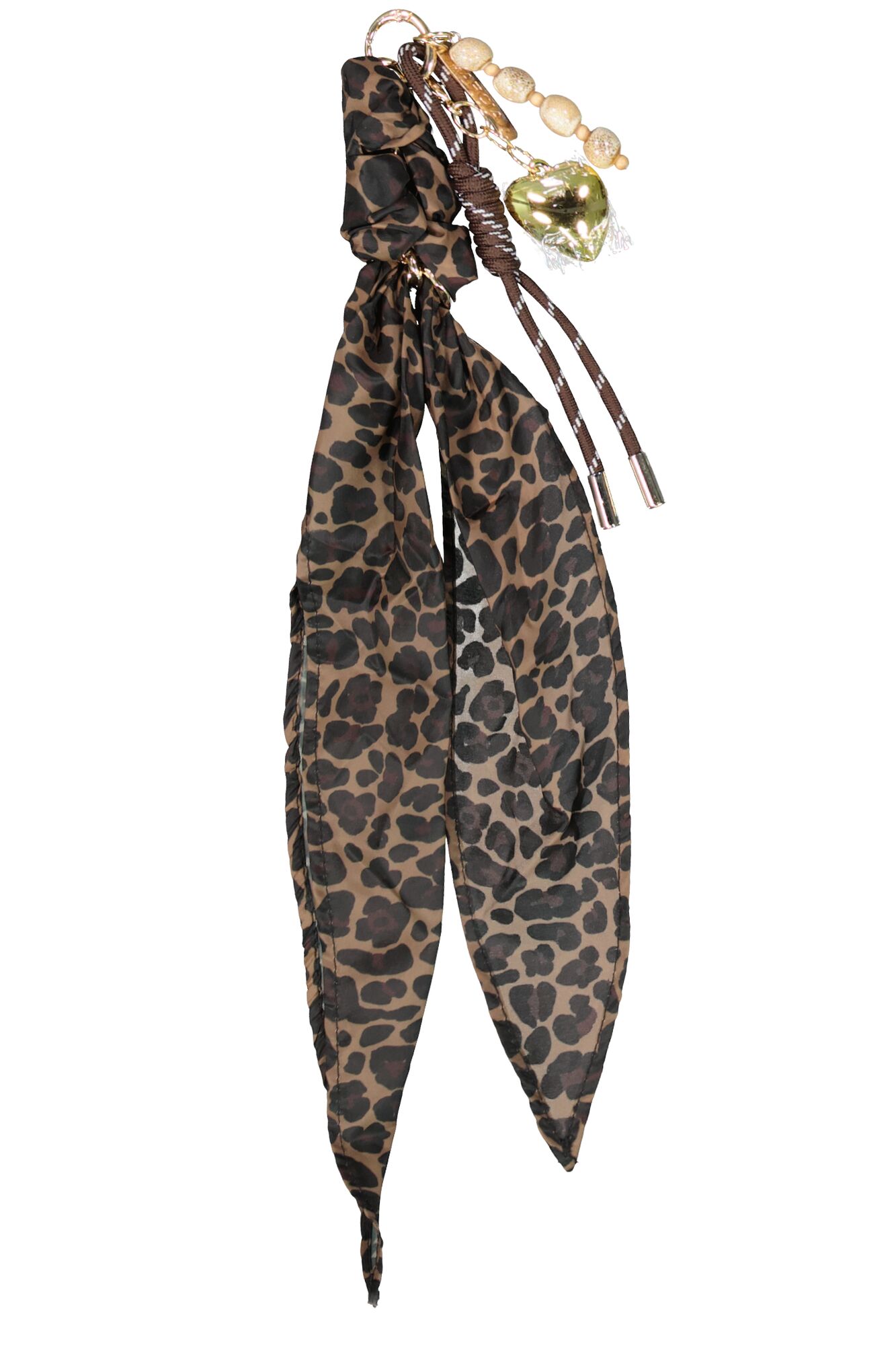 • Bijou de sac GARCIA • Imprimé léopard tendance • Détails dorés et perles • Pendentif cœur • Facile à accrocher • Idéal pour personnaliser son sac • Accessoire mode féminin et original