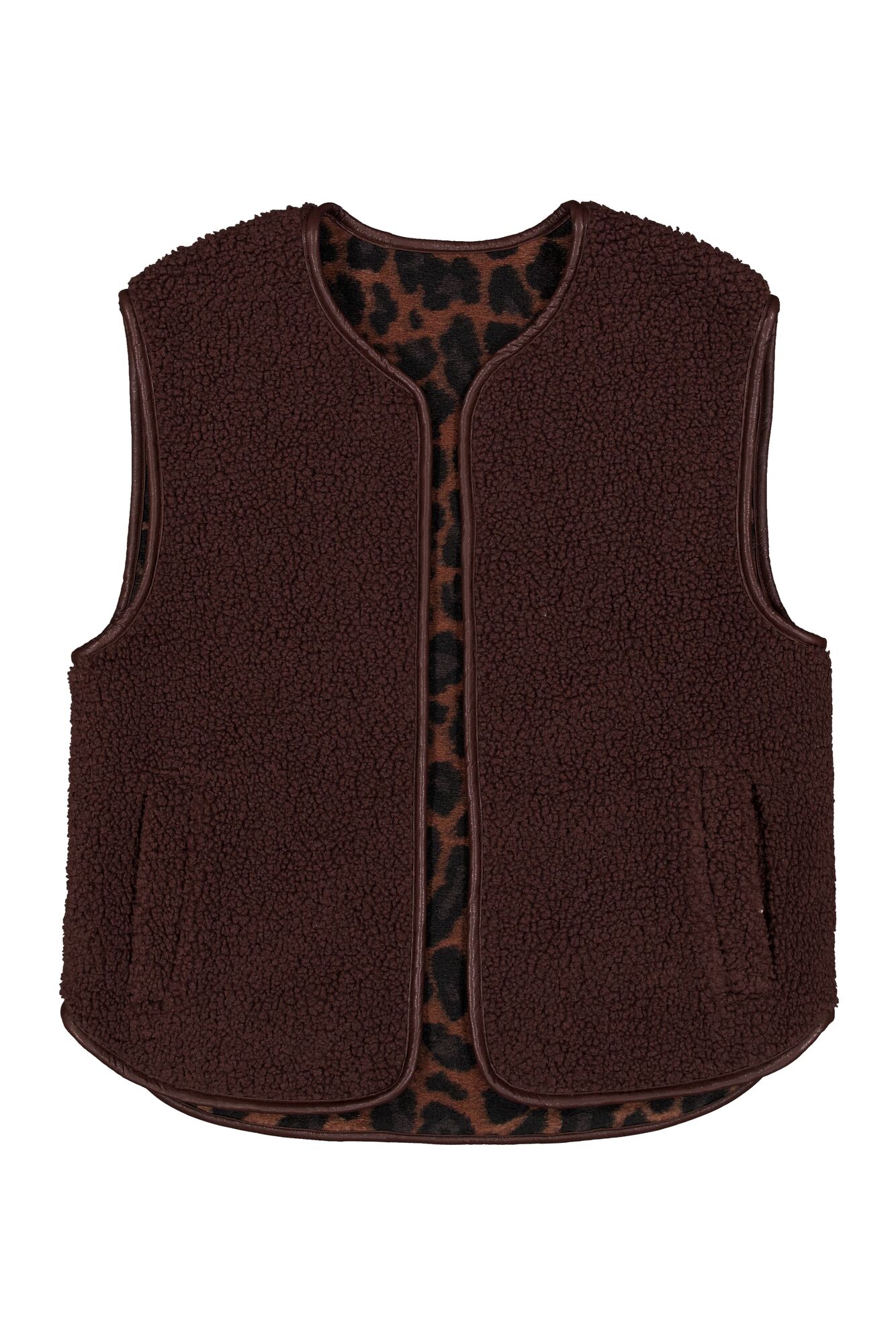 Gilet réversible teddy léopard GARCIA