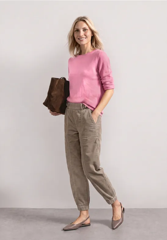 pull rose femme, pull rose STREET ONE, pull maille fine femme, pull doux femme, pull léger femme, pull tendance femme, pull col rond femme, pull rose clair femme, pull femme casual chic, pull manches longues femme, maille fine femme, vêtement femme STREET ONE, mode femme tendance, pull confortable femme, pull rose tendance, boutique mode femme, Ô Trésor de MargÔ