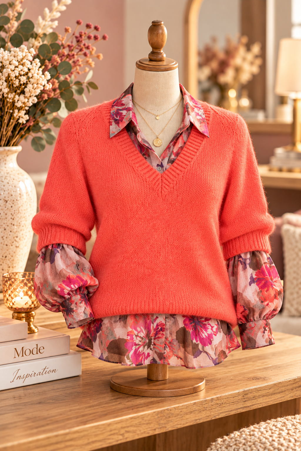 Marque : GEISHA Type : Pull femme Coloris : Corail Motif : Uni Col : V Manches : Longues Maille : Douce et légèrement duveteuse Finitions : Bords côtelés Style : Féminin, doux, moderne et lumineux Saison : Automne / hiver